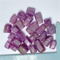 100 CTs Beautiful Natural Ruby Crystals
