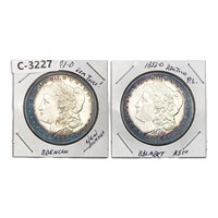1881-O, 1882-O Pair of Morgan Silver Dollars [2