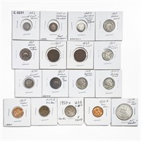 1852-1955 Varied US Coinage [17 Coins]