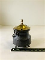 Cast Iron and Brass Fire Pot