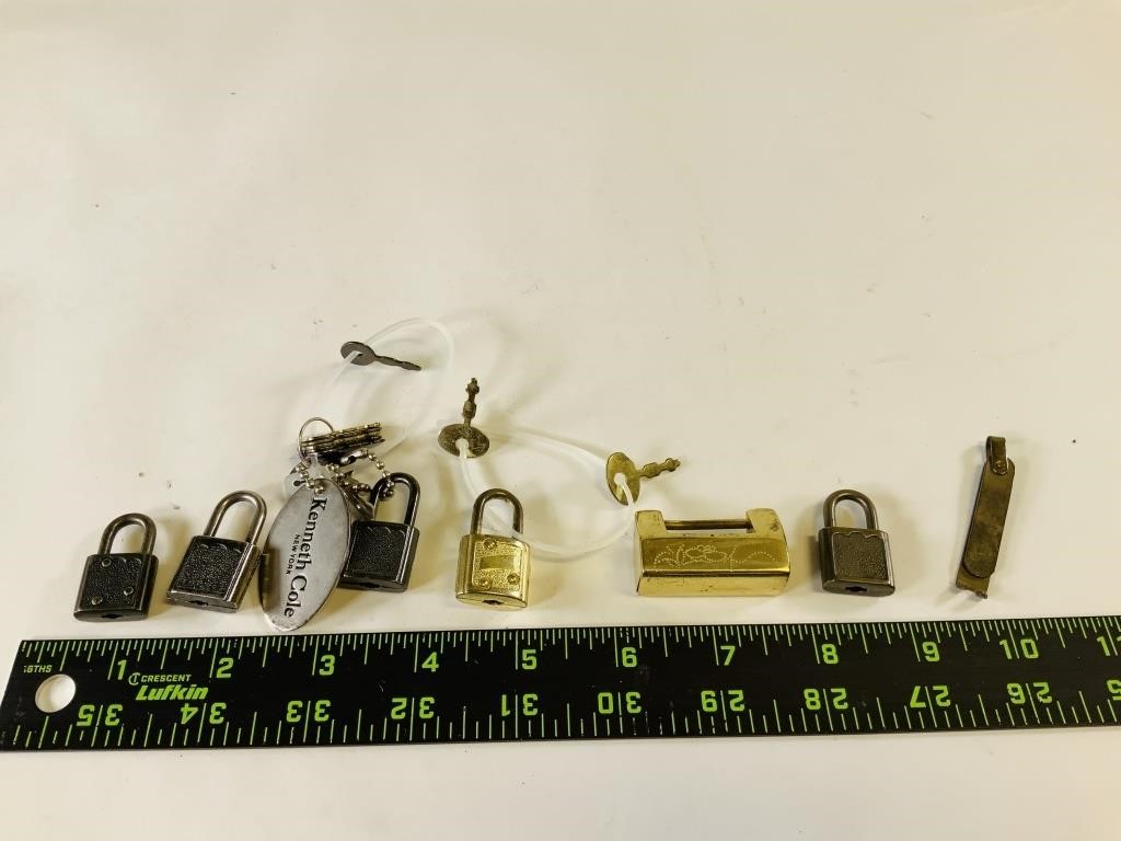 Collection of small Padlocks w/ keys