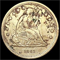 1861 Seated Liberty Quarter CLOSELY UNCIRCULATED