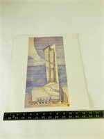 Frank Lloyd Wright Rogers Lacy Hotel Print