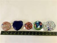 5pcs misc paperweights