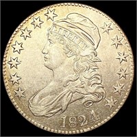 1824 Capped Bust Half Dollar CLOSELY UNCIRCULATED