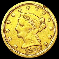 1850-O $2.50 Gold Quarter Eagle LIGHTLY