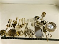 Large Collection of silver plate kitchen ware