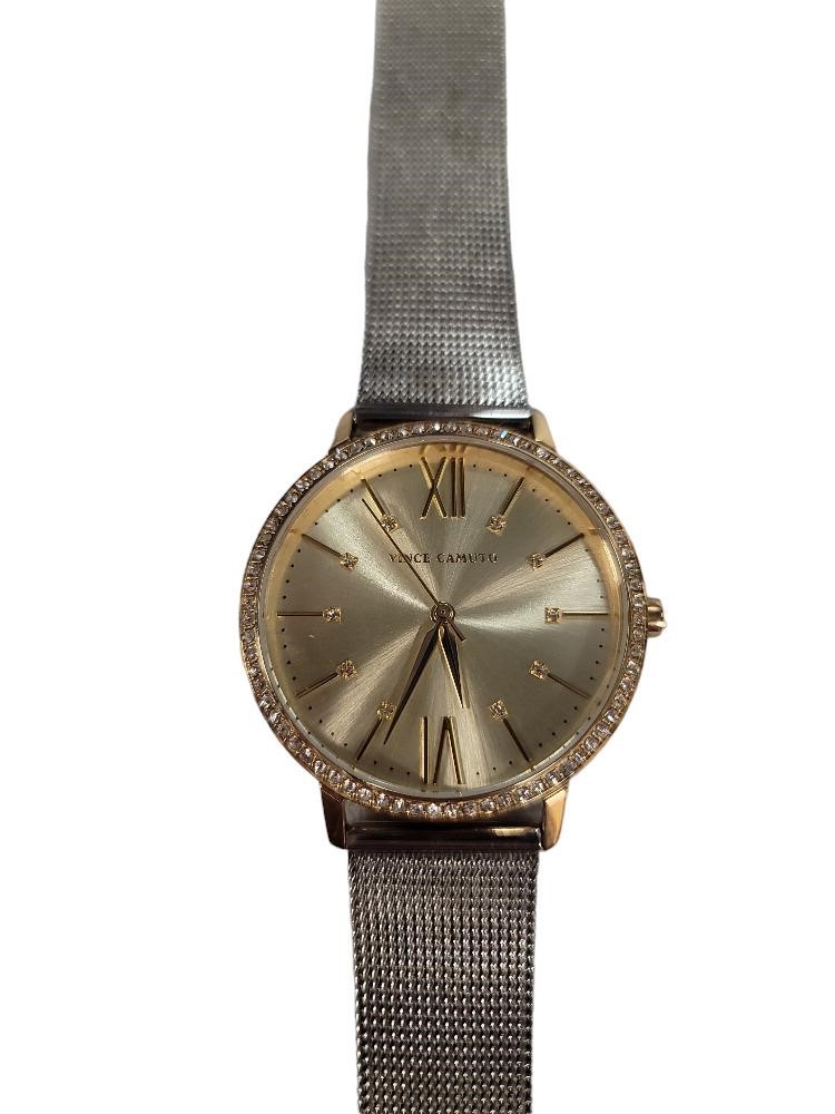 $150  Vince Camuto Women's Two Tone Mesh Watch