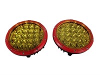 7 Inch Round LED Offroad Lights Red 2pcs
