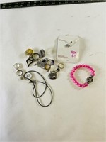 Costume Jewelry rings, necklaces, pendants, ect