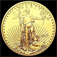 2021 US 1/10oz Gold $5 Eagle SUPERB GEM BU