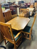 5pcs Octagon table and chairs