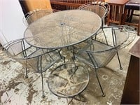5pcs metal tables/chairs/ small table