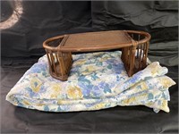 Wicker Bed Tray & Comforter