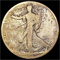1919 Walking Liberty Half Dollar NICELY
