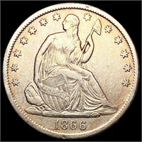 1866-S Seated Liberty Half Dollar CLOSELY