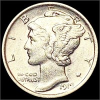 1919 Mercury Dime CLOSELY UNCIRCULATED