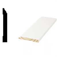 4-1/4" primed pine baseboard molding