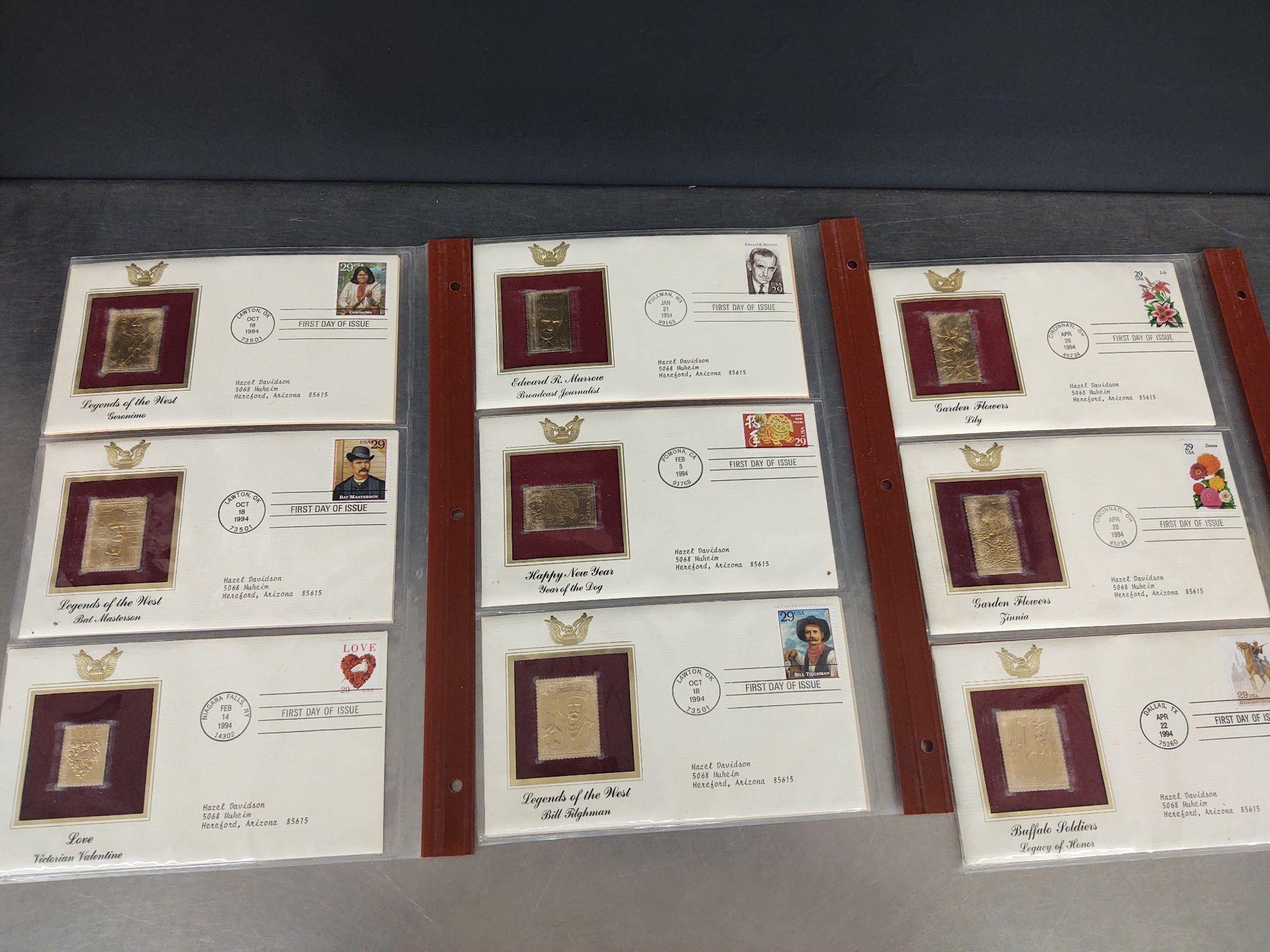 First Edition 22K Replica Stamps