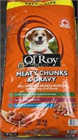 39.7 lb OL ROY Meaty Chunks & Gravy Dog Food