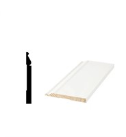 5 1/4" Primed Pine baseboard molding