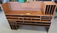 Lot - (2) Wooden Organizers