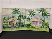 Tropical Cottage II Art Print & Tropical Cottage