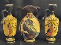 Greek Pottery Ewer & Vases