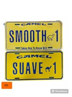 Two Camel Vanity License Plates