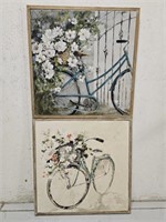 2 Framed Bycicle Prints 
27.5×27.5×1.5