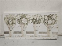 White Flowers In Pots Canvas Print
40×20.5×1.5"
