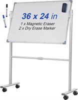 VEVOR 36x24 Double Sided Magnetic Whiteboard