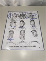BROOKLYN DOGERS ALL TIME GREATS LITHOGRAPH SIGNED