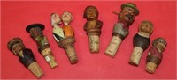 7pc Whimsical Handcolored & painted Corks