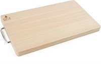Hinoki Wood Board  Metal Handle(17.3x9.8x1.05)