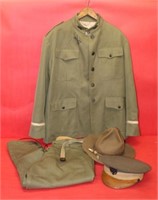WWI Army Uniform w/ 2 hats