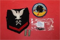 Misc WWII Sterling Pin & Patches