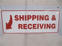 HEAVY METAL SHIPPING/RECEIVING SIGN