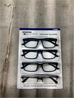 4 Pack Foster Grant XTRA Reading Glasses +1.50