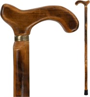 Vive Wooden Cane - 36 Inch  Single Tip