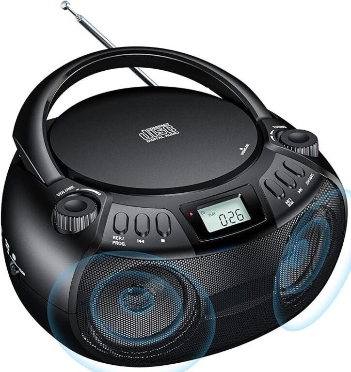 Gueray CD Player Boombox with Bluetooth
