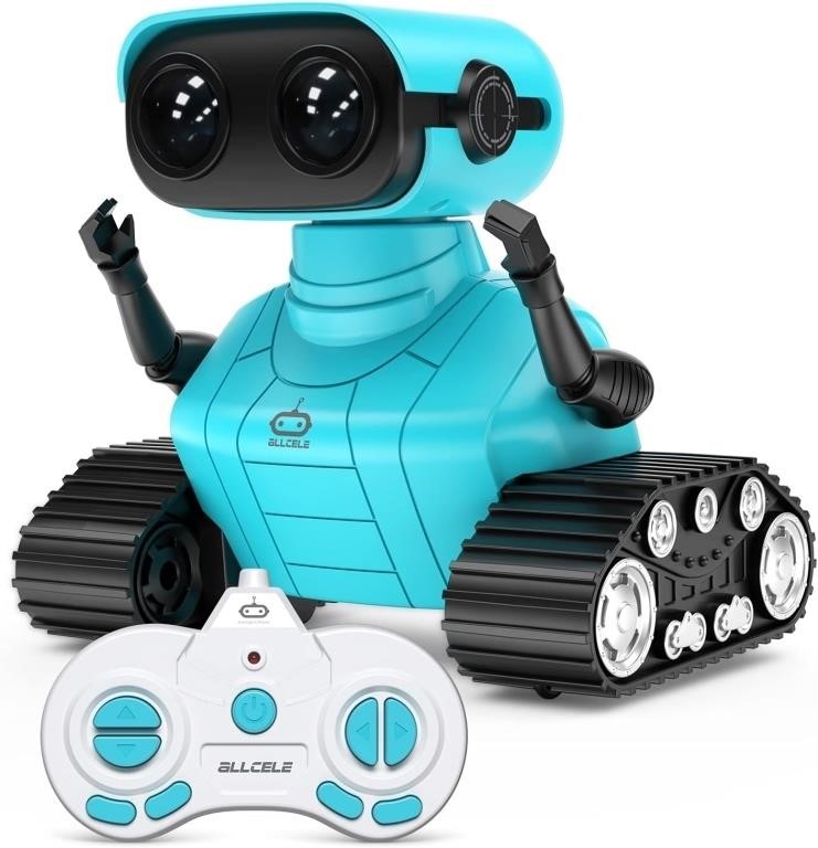 ALLCELE Robot Toys, Rechargeable RC Robots - Blue