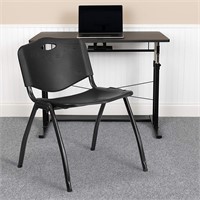 Flash Furniture HERCULES Series Stack Chair, Black