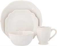 Lenox White French Perle Bead 4-Piece Place Set