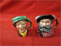 (2)Small Royal Doulton Toby mugs.