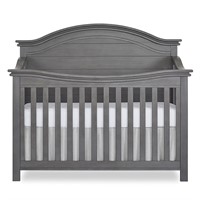 Evolur Belmar 5-in-1 Convertible Crib, Rustic Grey