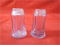 (2)Antique glass shakers.