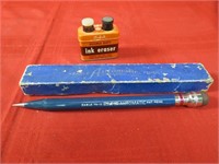 Eagle Automatic pencil, Samford's Ink Eraser.