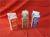 (3)Coleman Dairy Marengo, Il Milk Cartons.