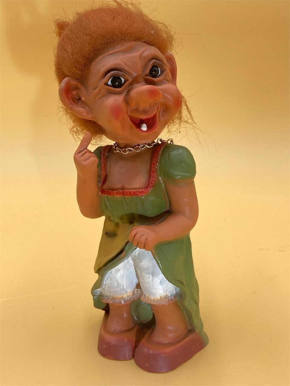 Vintage Heico West German Bobblehead Troll Lady